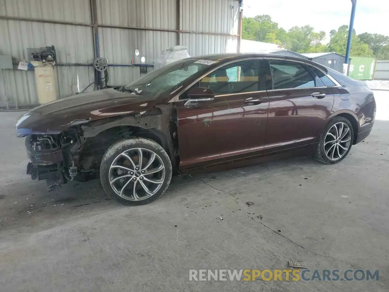 1 Photograph of a damaged car 3LN6L5D90KR621955 LINCOLN MKZ 2019