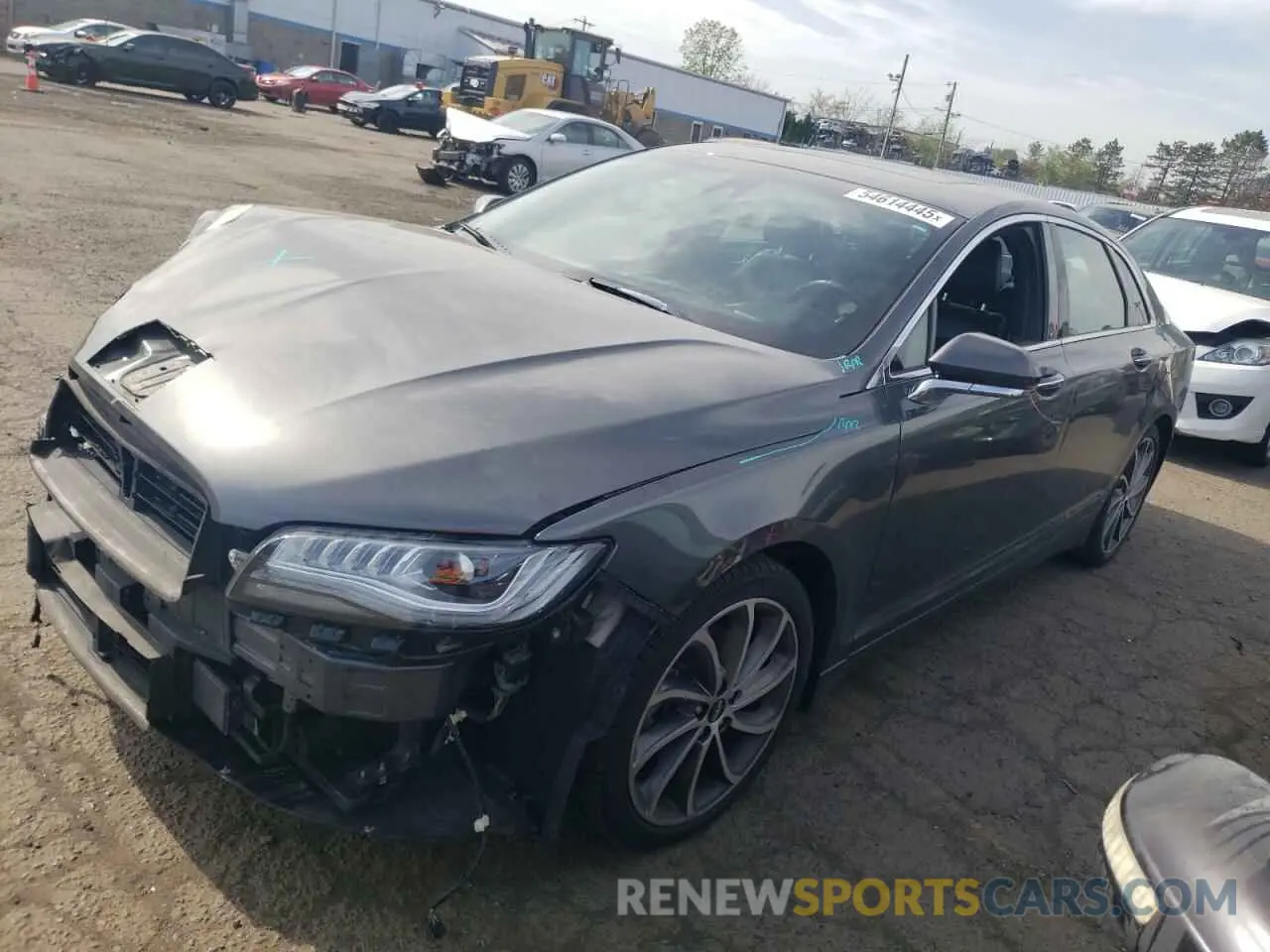 1 Photograph of a damaged car 3LN6L5D93KR602025 LINCOLN MKZ 2019