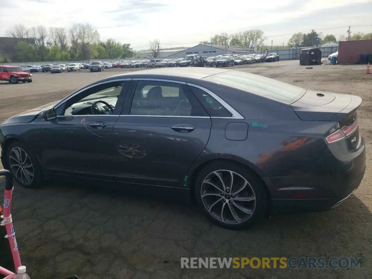2 Photograph of a damaged car 3LN6L5D93KR602025 LINCOLN MKZ 2019