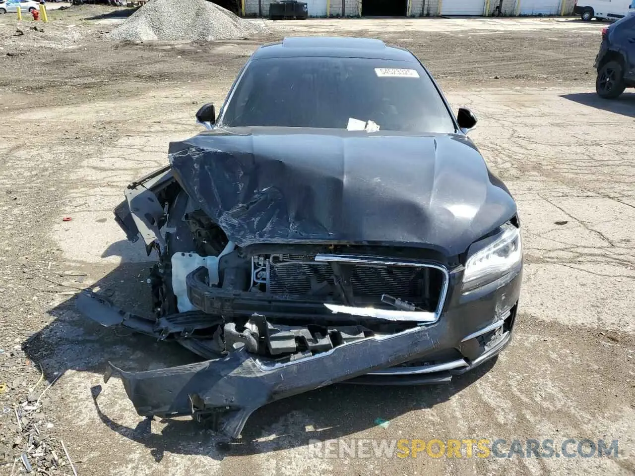5 Photograph of a damaged car 3LN6L5D98KR607589 LINCOLN MKZ 2019