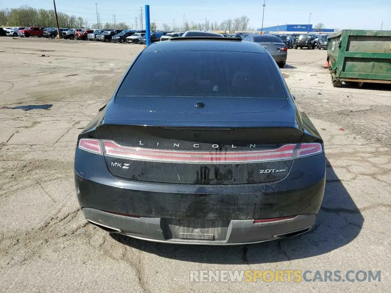 6 Photograph of a damaged car 3LN6L5D98KR607589 LINCOLN MKZ 2019