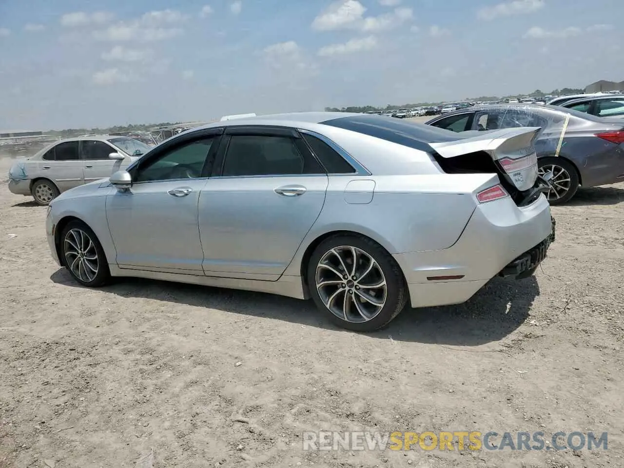 2 Photograph of a damaged car 3LN6L5D98KR609438 LINCOLN MKZ 2019