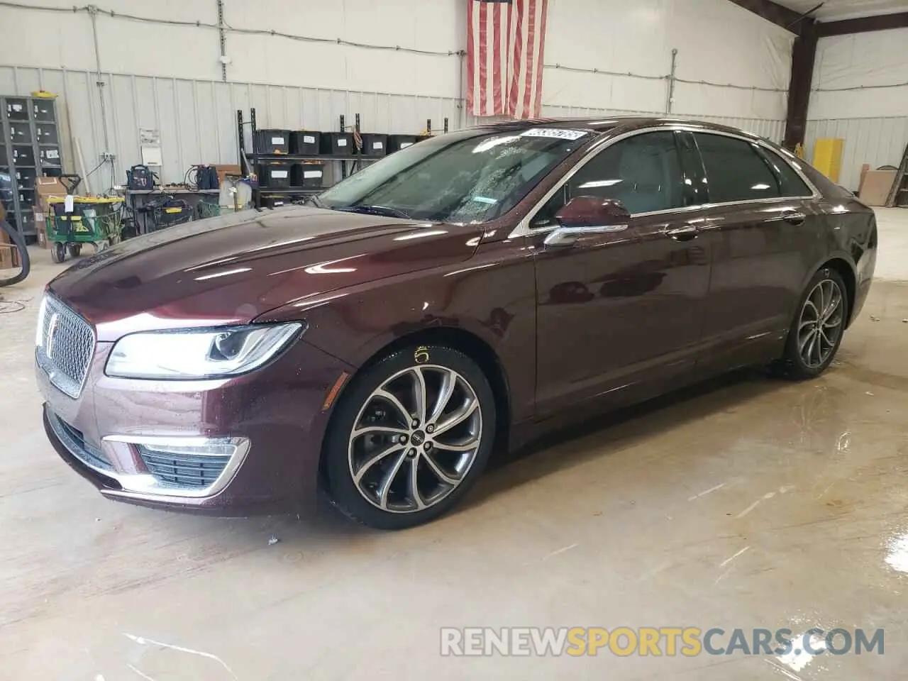1 Photograph of a damaged car 3LN6L5D99KR604085 LINCOLN MKZ 2019