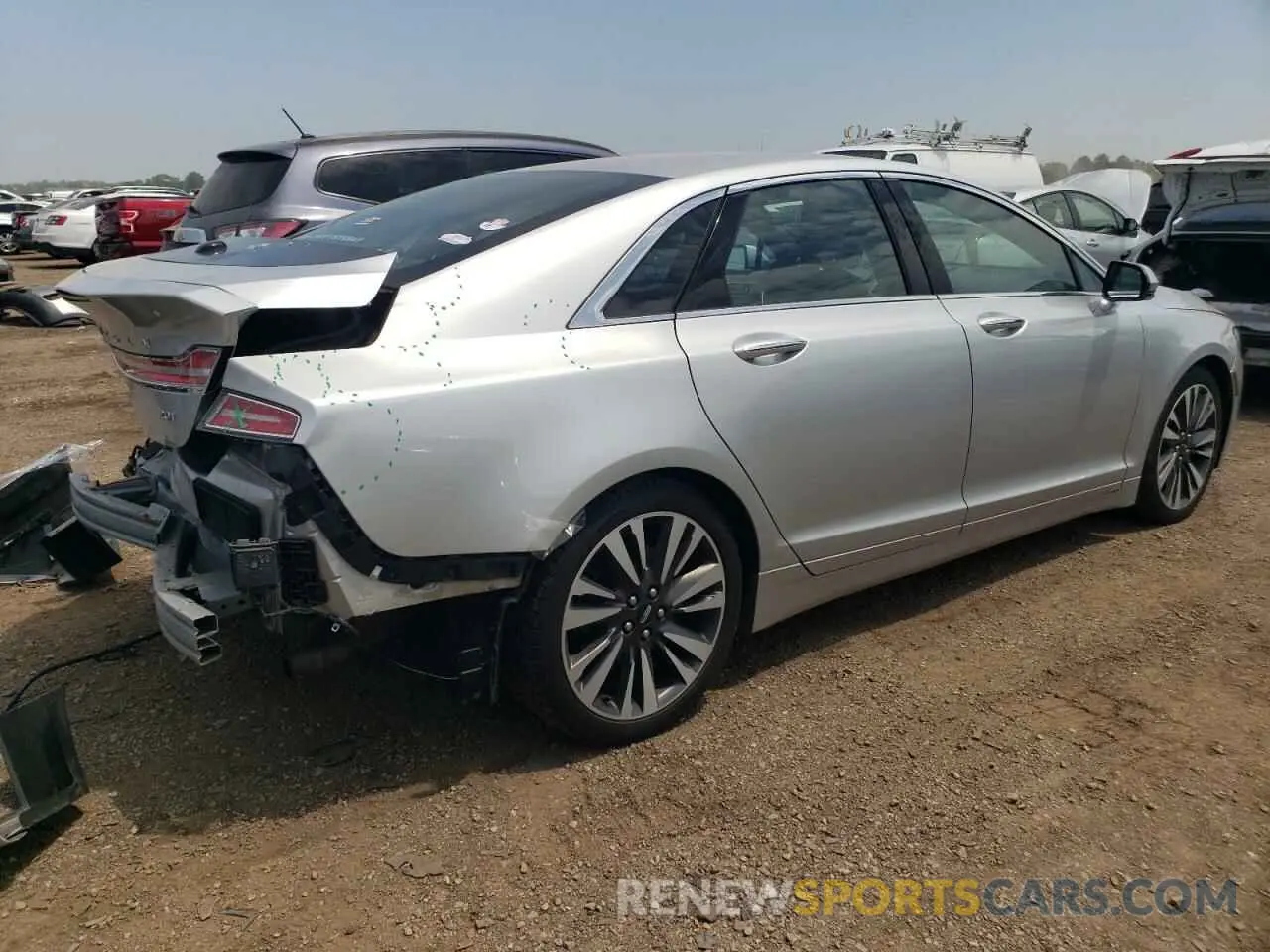 3 Photograph of a damaged car 3LN6L5E90KR611554 LINCOLN MKZ 2019