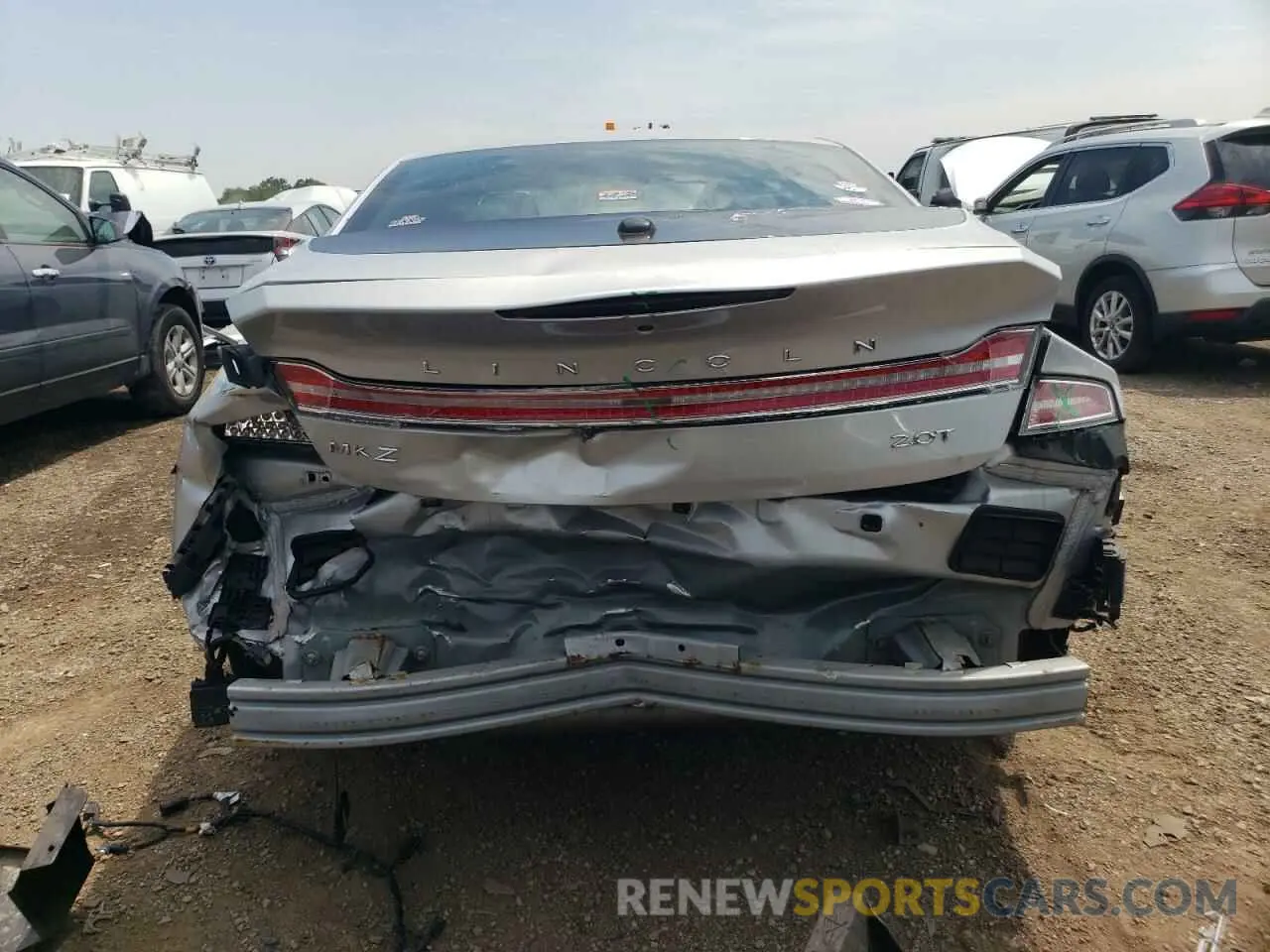 6 Photograph of a damaged car 3LN6L5E90KR611554 LINCOLN MKZ 2019