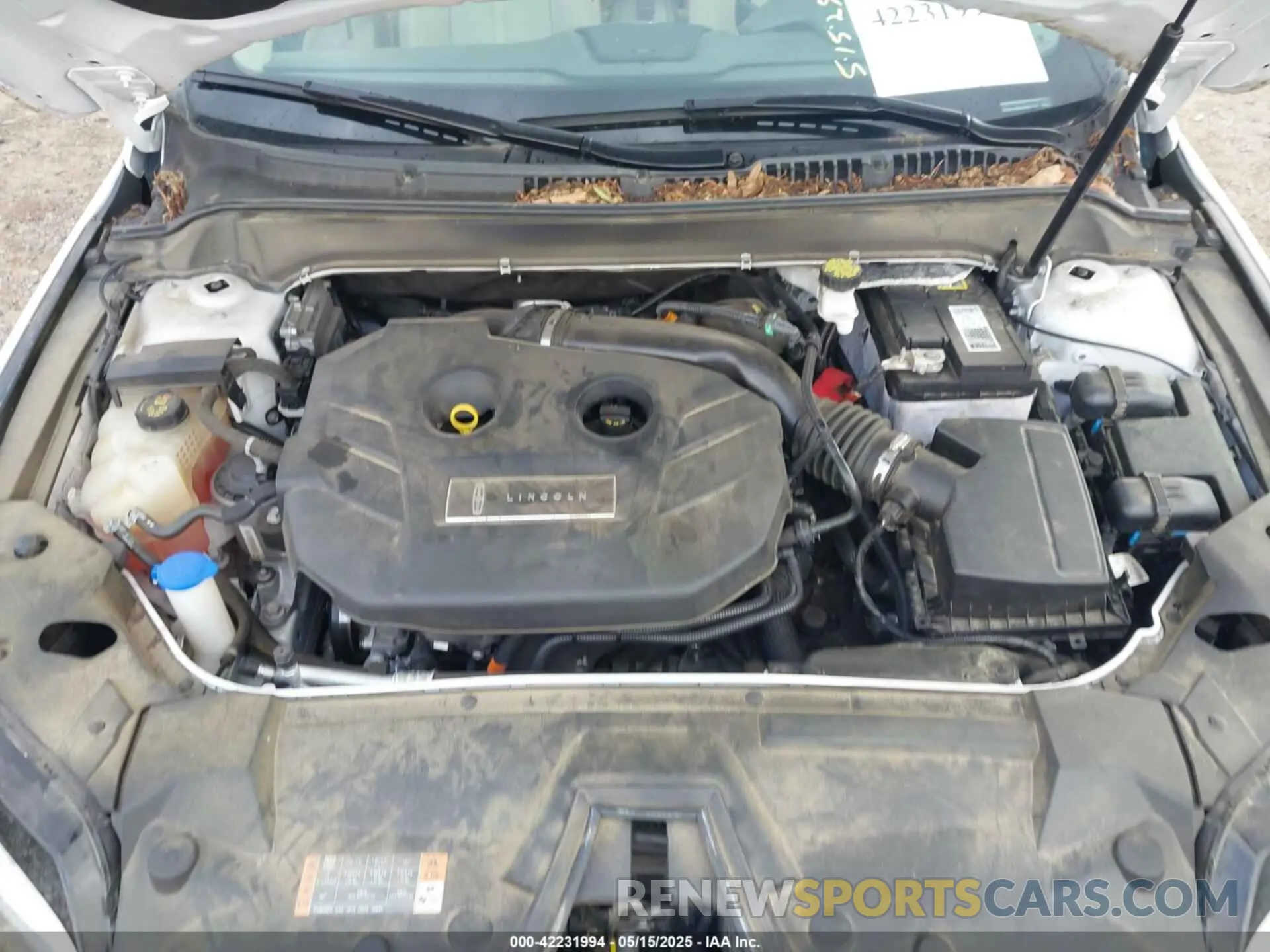 10 Photograph of a damaged car 3LN6L5E94KR607412 LINCOLN MKZ 2019