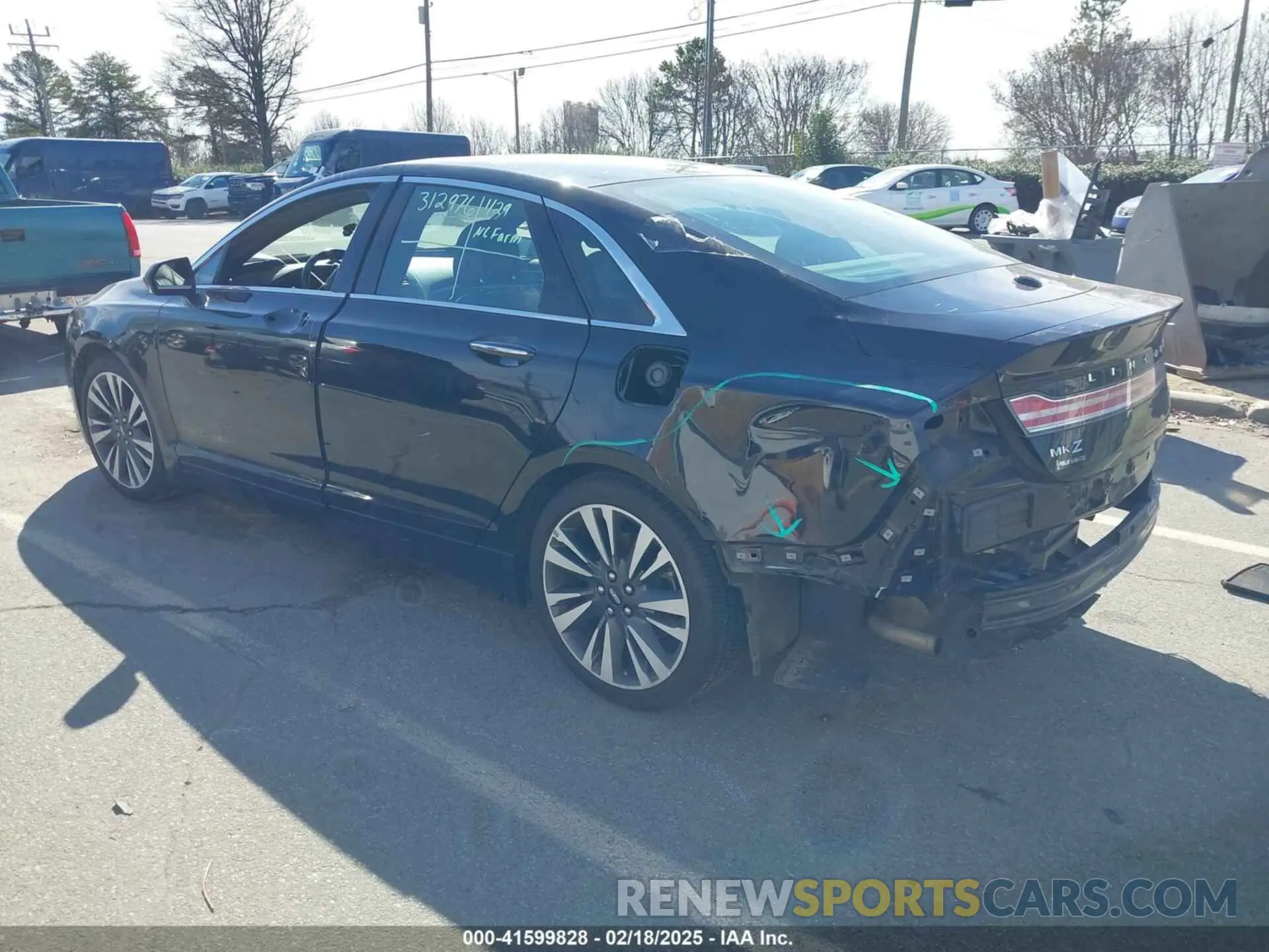 3 Photograph of a damaged car 3LN6L5E94KR610634 LINCOLN MKZ 2019
