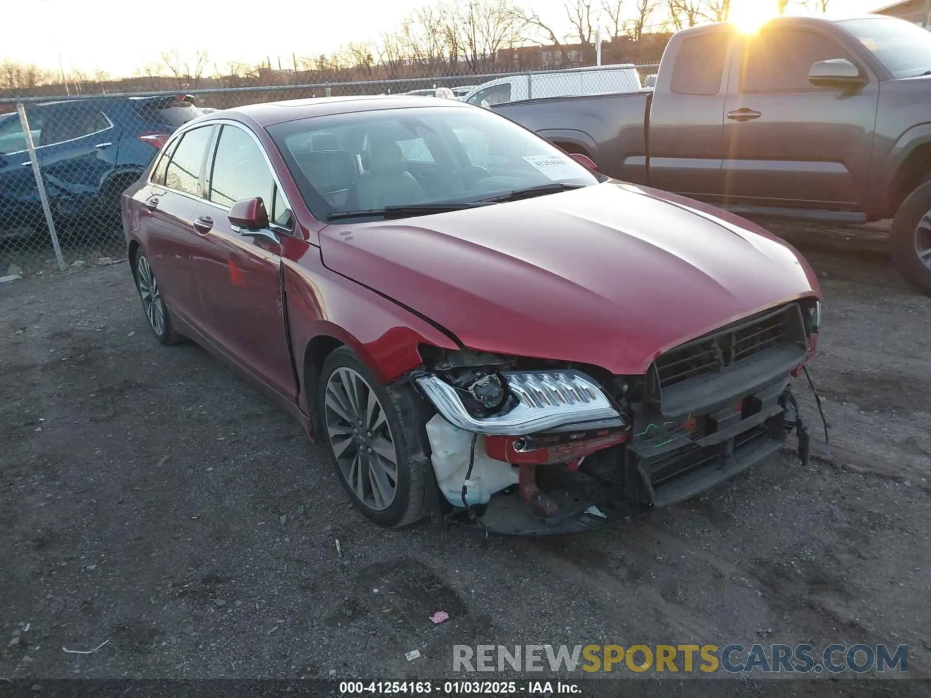 1 Photograph of a damaged car 3LN6L5E99KR623413 LINCOLN MKZ 2019