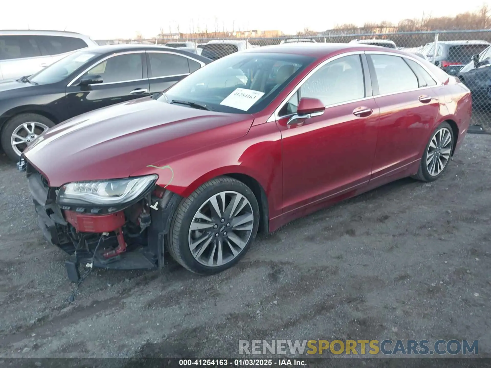2 Photograph of a damaged car 3LN6L5E99KR623413 LINCOLN MKZ 2019