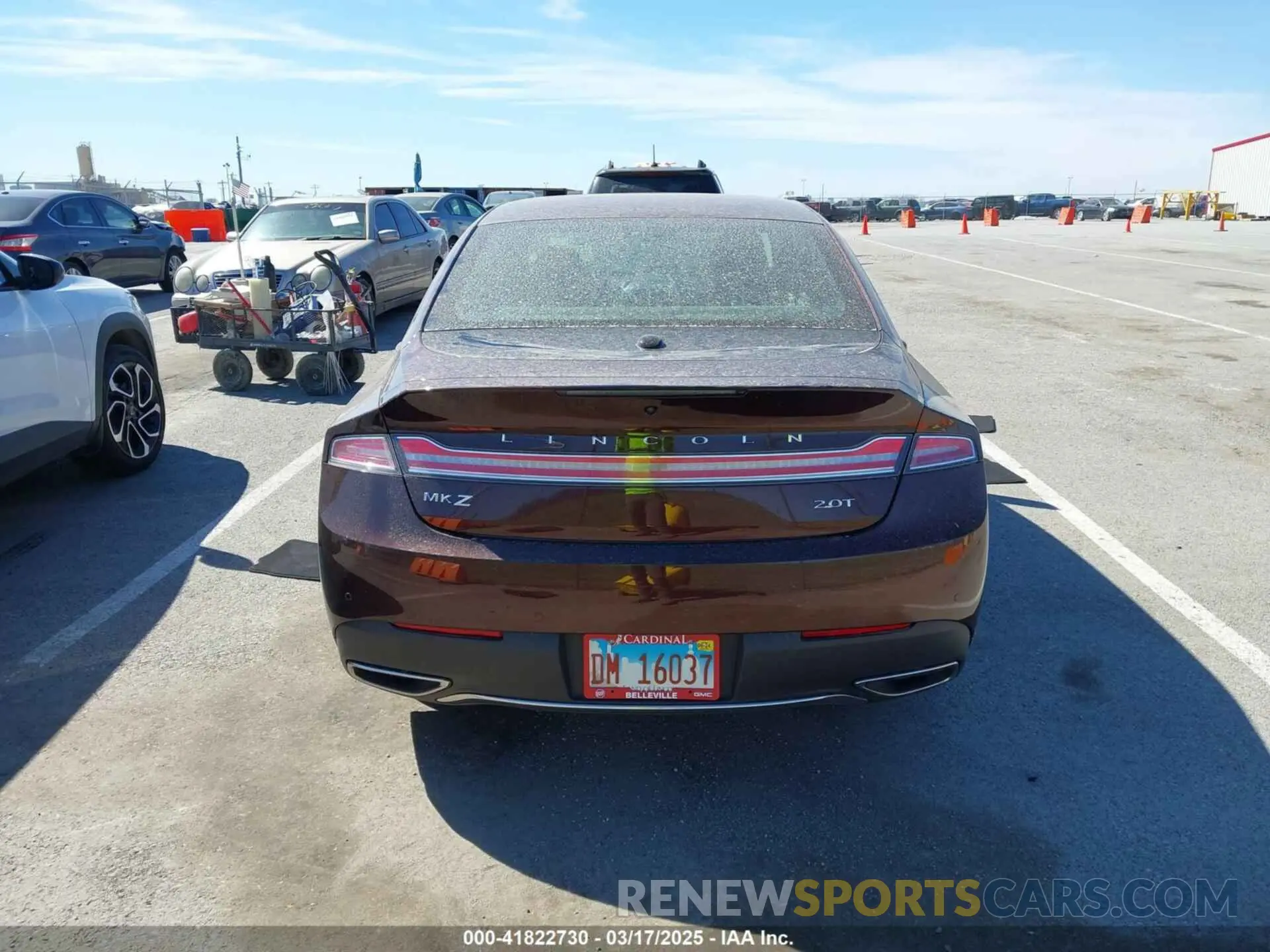 16 Photograph of a damaged car 3LN6L5E99KR623668 LINCOLN MKZ 2019