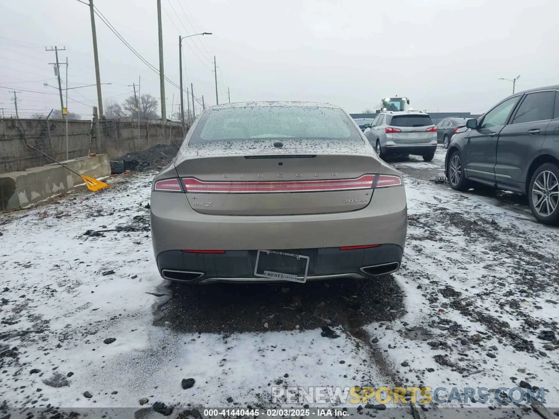 16 Photograph of a damaged car 3LN6L5F91KR613327 LINCOLN MKZ 2019