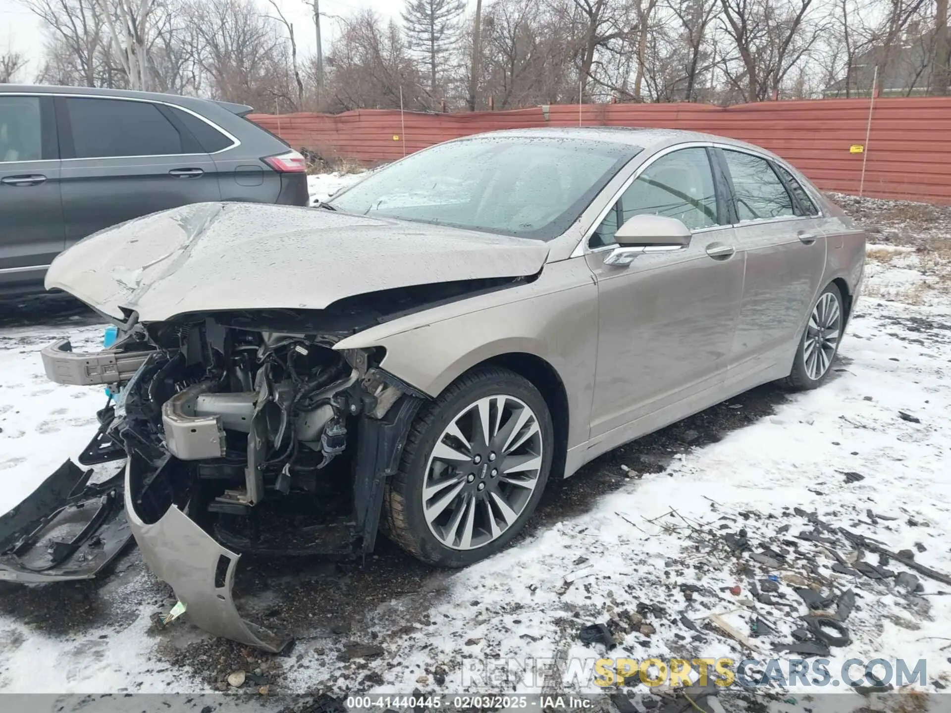 2 Photograph of a damaged car 3LN6L5F91KR613327 LINCOLN MKZ 2019