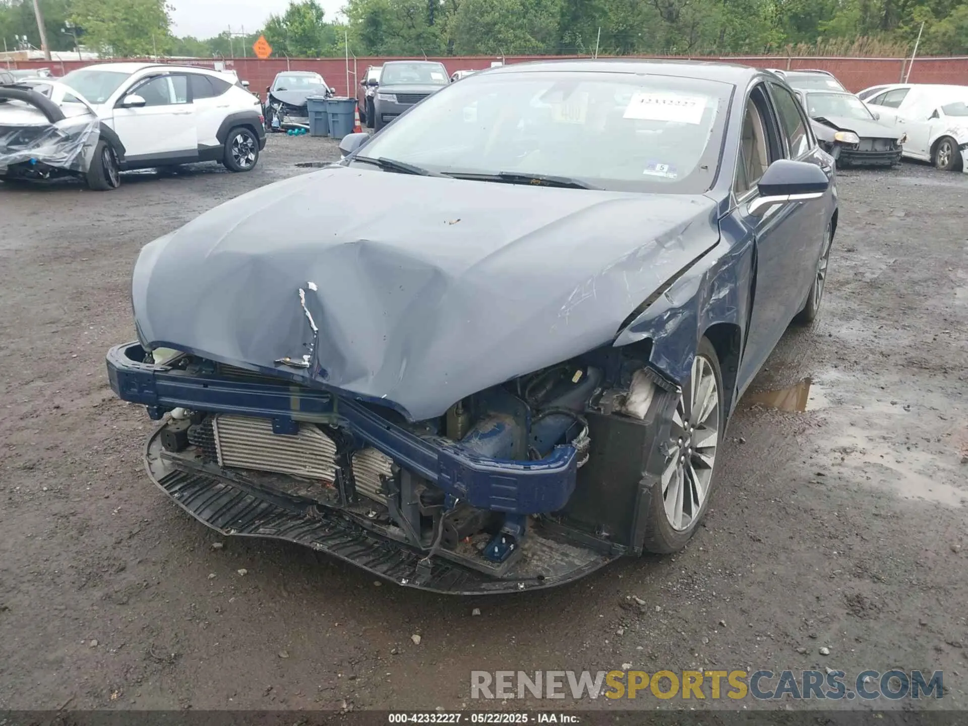 6 Photograph of a damaged car 3LN6L5F98KR621828 LINCOLN MKZ 2019