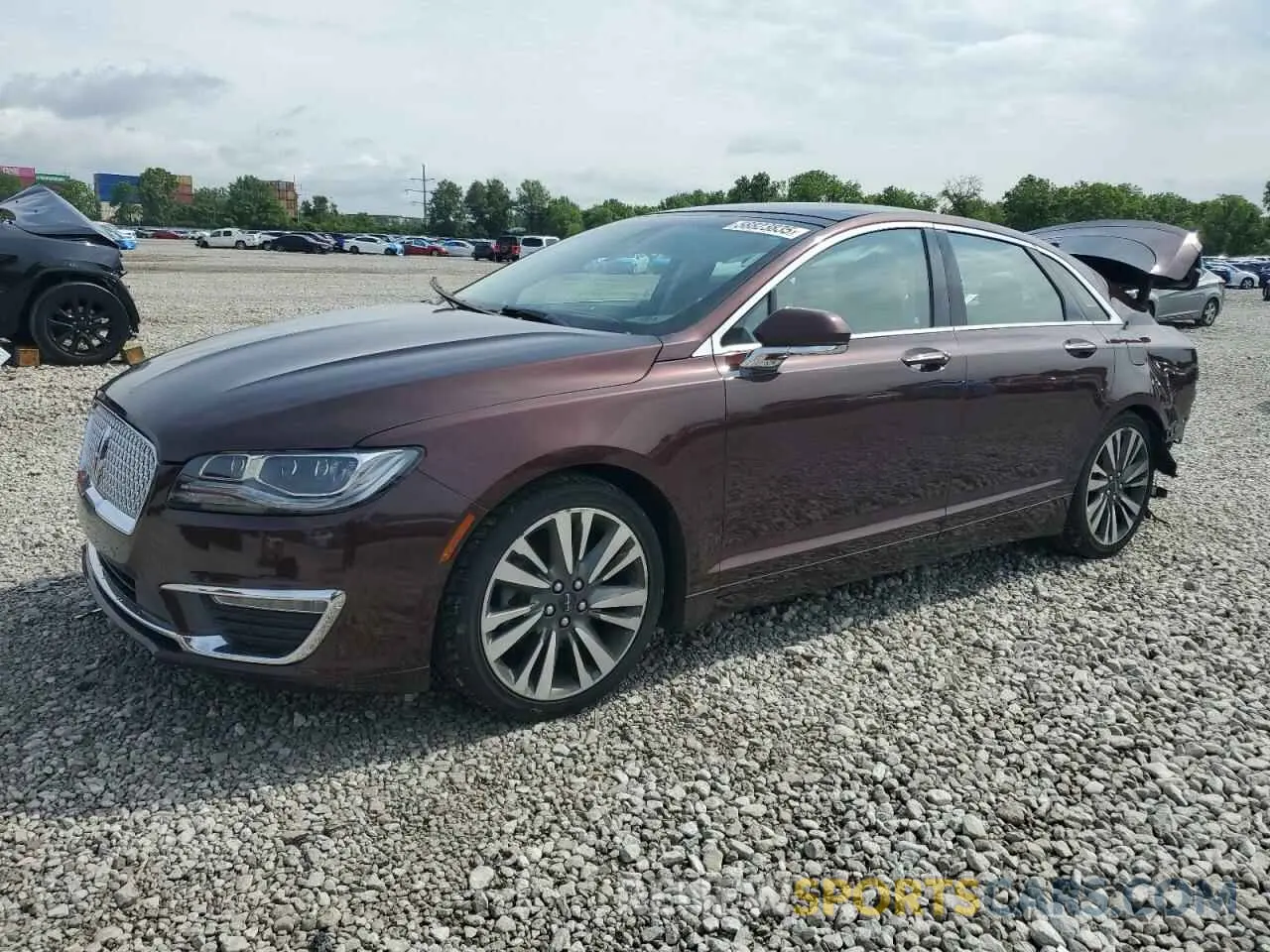 1 Photograph of a damaged car 3LN6L5F99KR631378 LINCOLN MKZ 2019