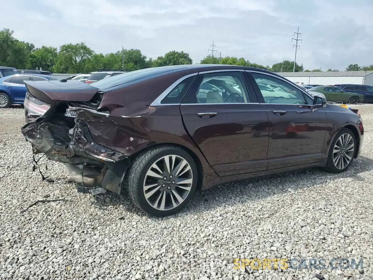 3 Photograph of a damaged car 3LN6L5F99KR631378 LINCOLN MKZ 2019