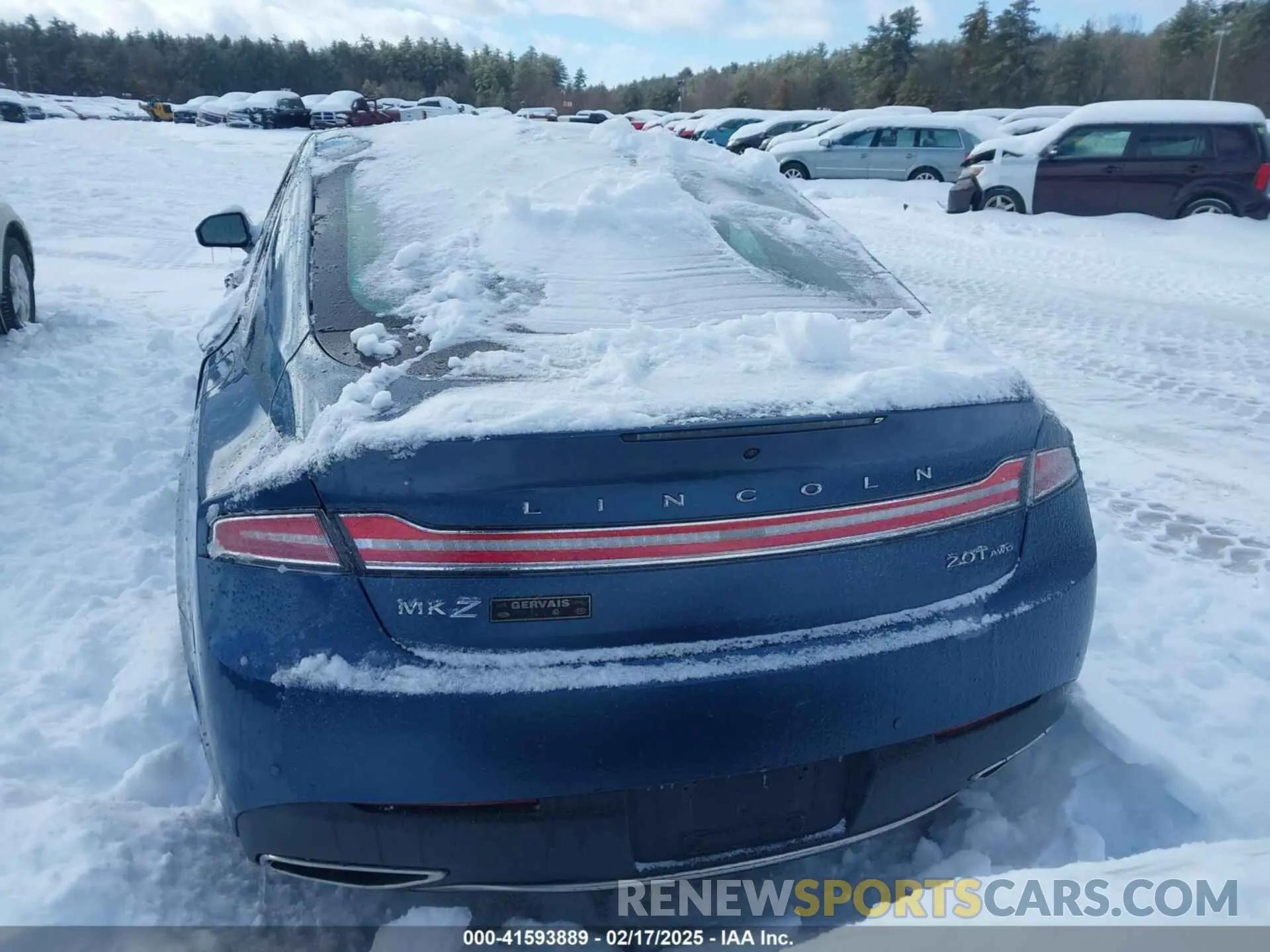 16 Photograph of a damaged car 3LN6L5F99KR631770 LINCOLN MKZ 2019