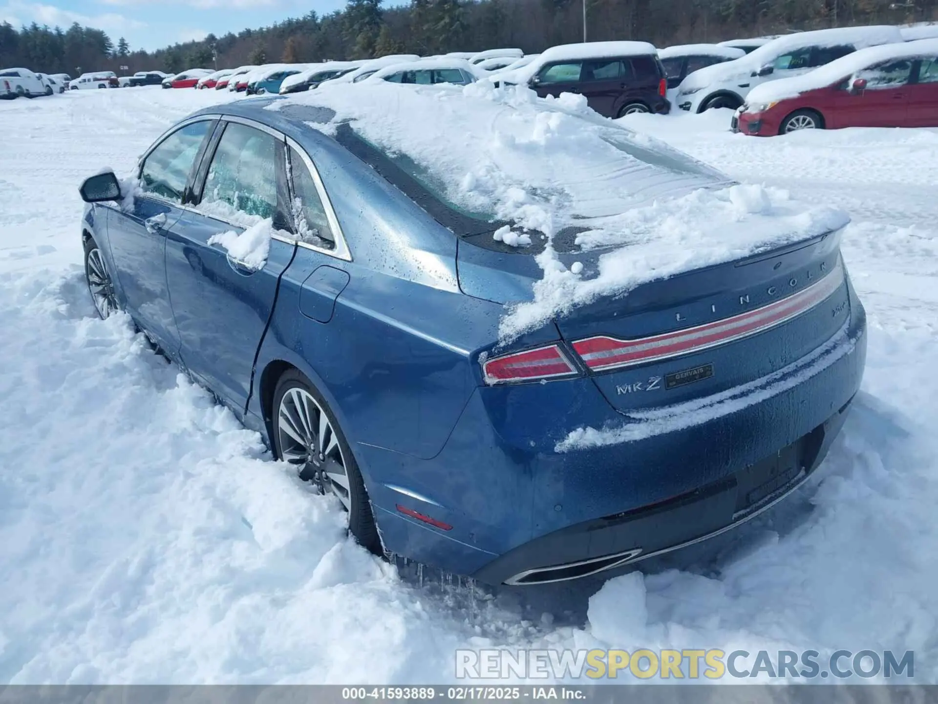 3 Photograph of a damaged car 3LN6L5F99KR631770 LINCOLN MKZ 2019