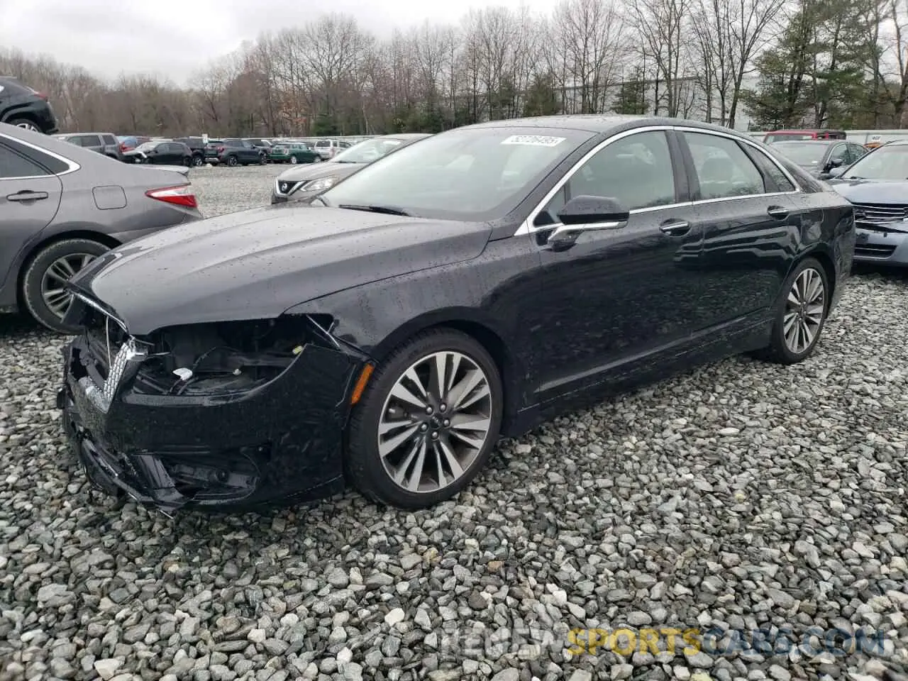 1 Photograph of a damaged car 3LN6L5F9XKR601368 LINCOLN MKZ 2019