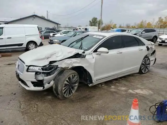 1 Photograph of a damaged car 3LN6L5F9XKR627890 LINCOLN MKZ 2019