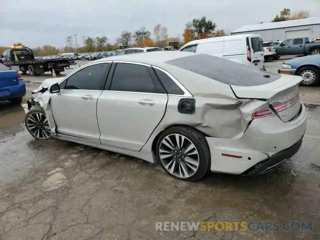 2 Photograph of a damaged car 3LN6L5F9XKR627890 LINCOLN MKZ 2019