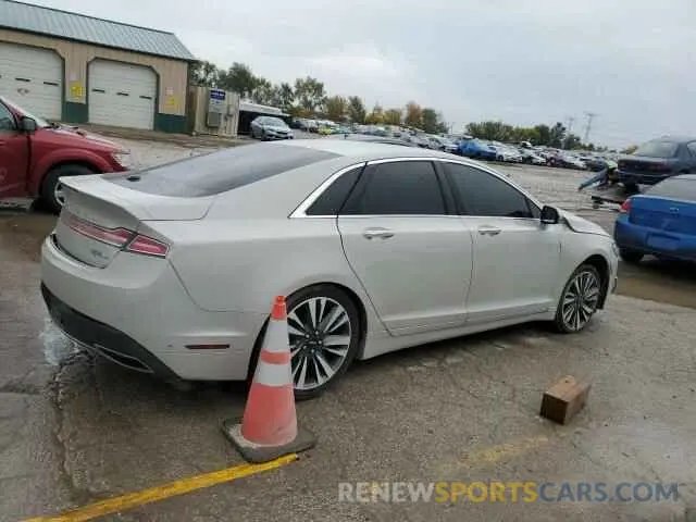 3 Photograph of a damaged car 3LN6L5F9XKR627890 LINCOLN MKZ 2019