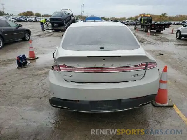 6 Photograph of a damaged car 3LN6L5F9XKR627890 LINCOLN MKZ 2019