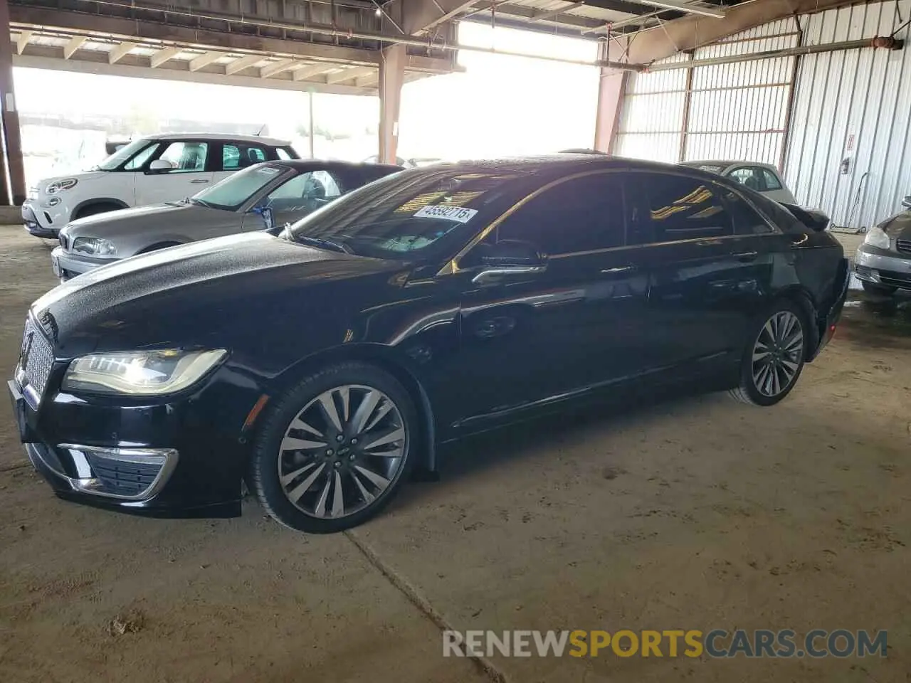 1 Photograph of a damaged car 3LN6L5MU2KR620987 LINCOLN MKZ 2019