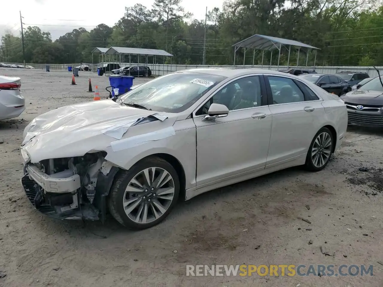 1 Photograph of a damaged car 3LN6L5MU9KR633669 LINCOLN MKZ 2019