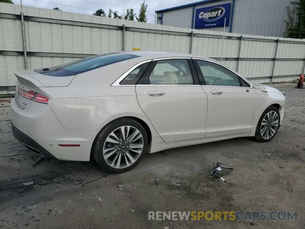 3 Photograph of a damaged car 3LN6L5MU9KR633669 LINCOLN MKZ 2019