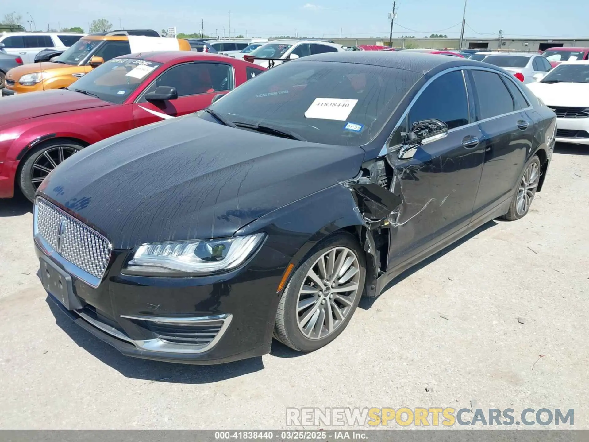 2 Photograph of a damaged car 3LN6L5A99LR611513 LINCOLN MKZ 2020