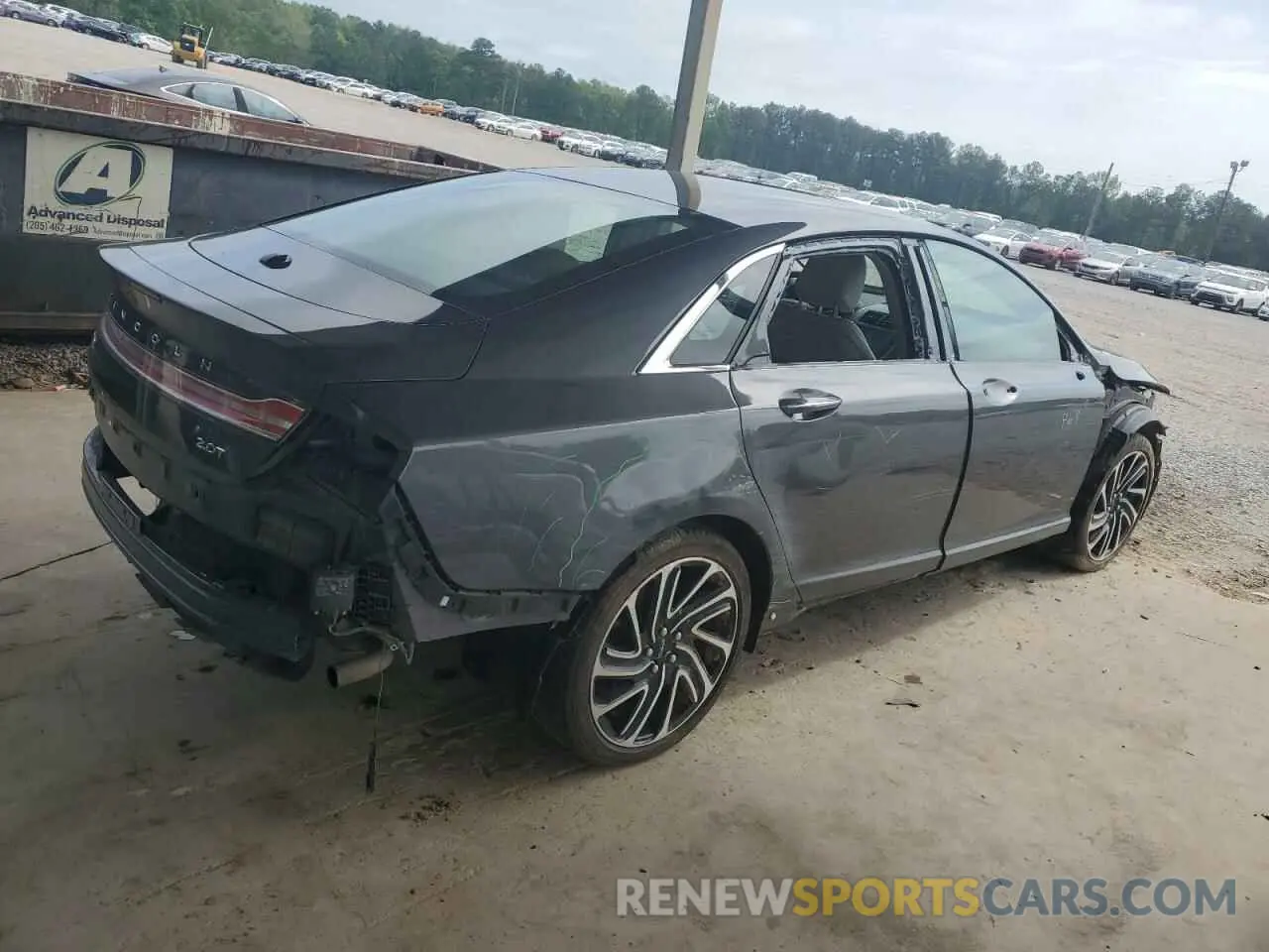 3 Photograph of a damaged car 3LN6L5E96LR614668 LINCOLN MKZ 2020