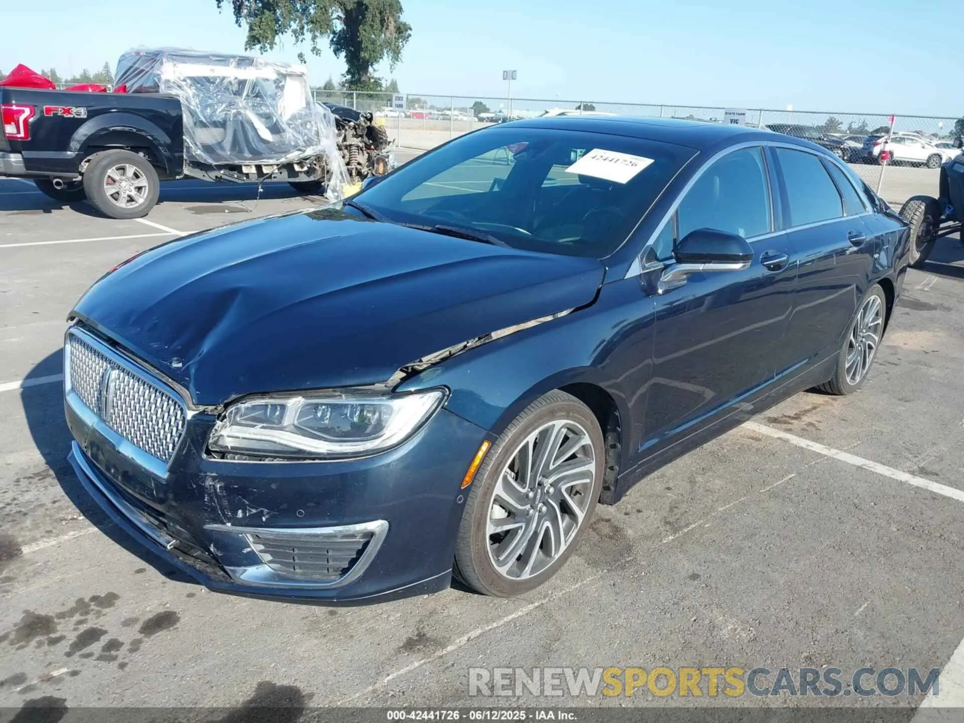 2 Photograph of a damaged car 3LN6L5LU1LR603584 LINCOLN MKZ 2020