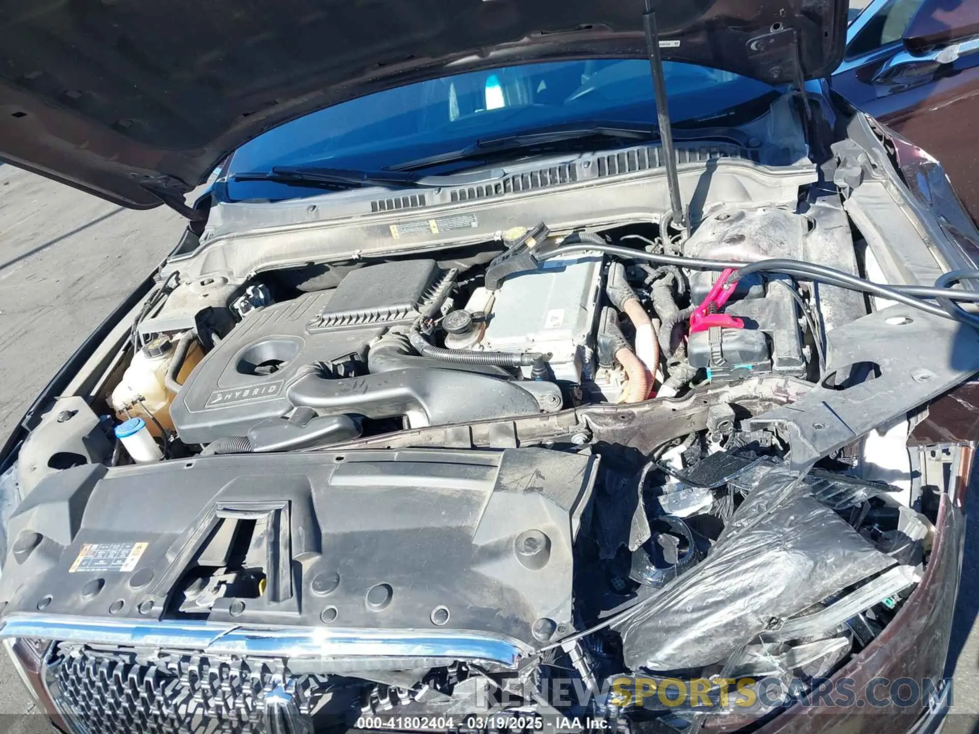 10 Photograph of a damaged car 3LN6L5LU4KR621656 LINCOLN MKZ HYBRID 2019