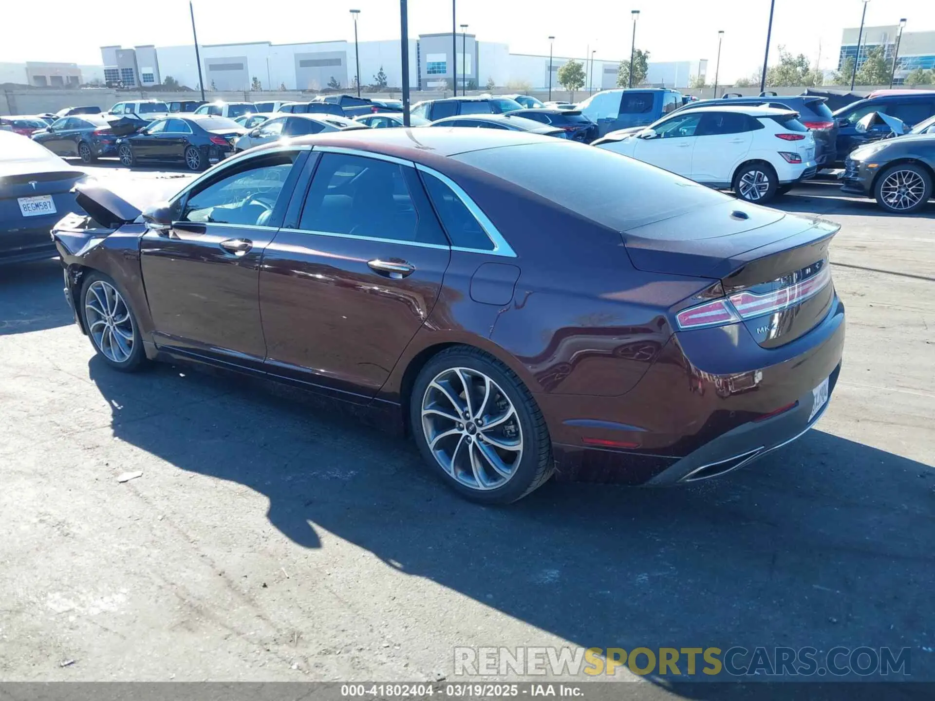 3 Photograph of a damaged car 3LN6L5LU4KR621656 LINCOLN MKZ HYBRID 2019