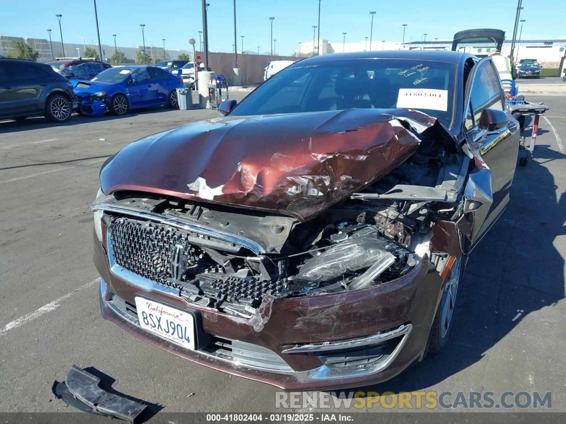 6 Photograph of a damaged car 3LN6L5LU4KR621656 LINCOLN MKZ HYBRID 2019