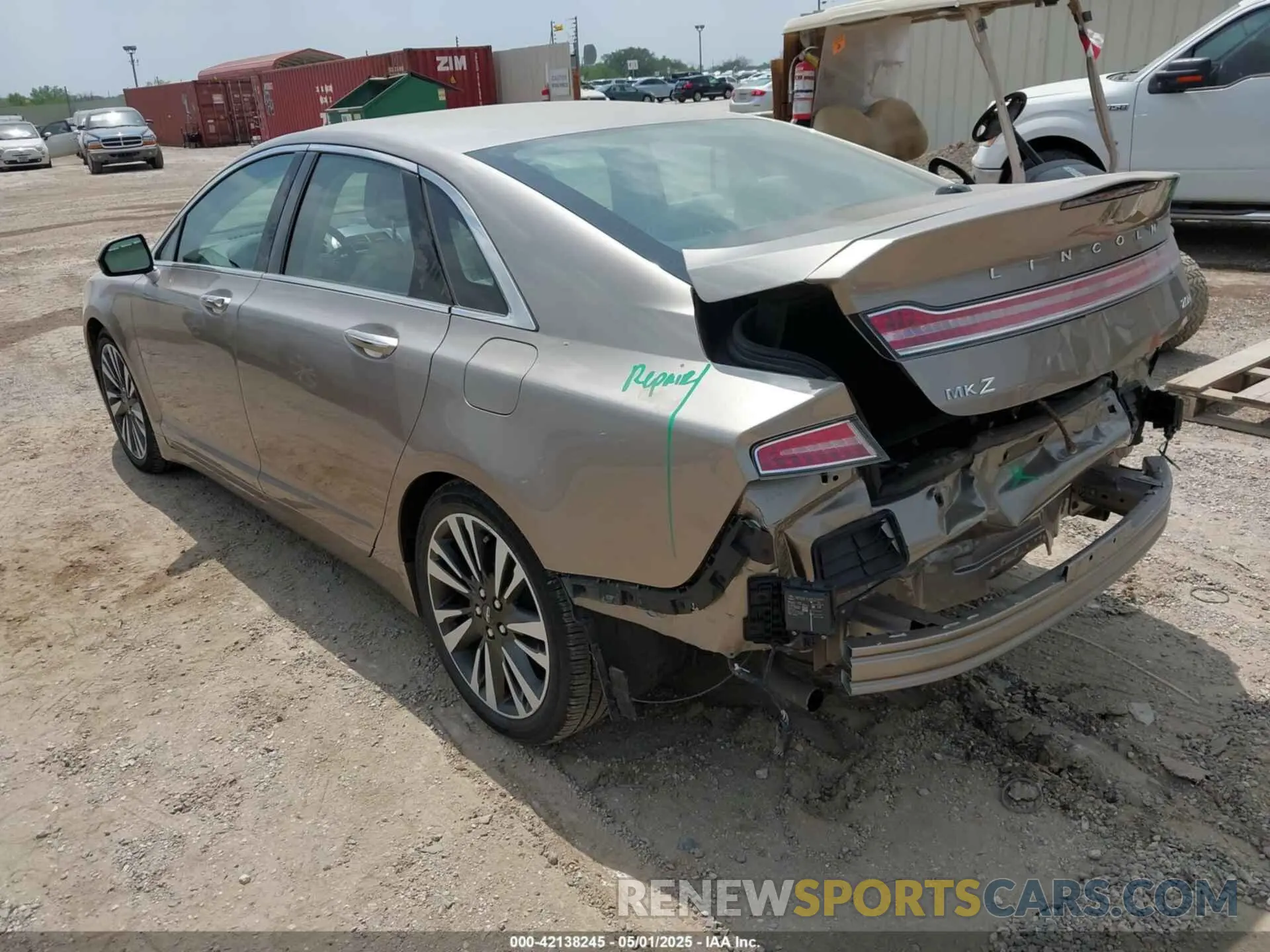3 Photograph of a damaged car 3LN6L5MU3KR607827 LINCOLN MKZ HYBRID 2019