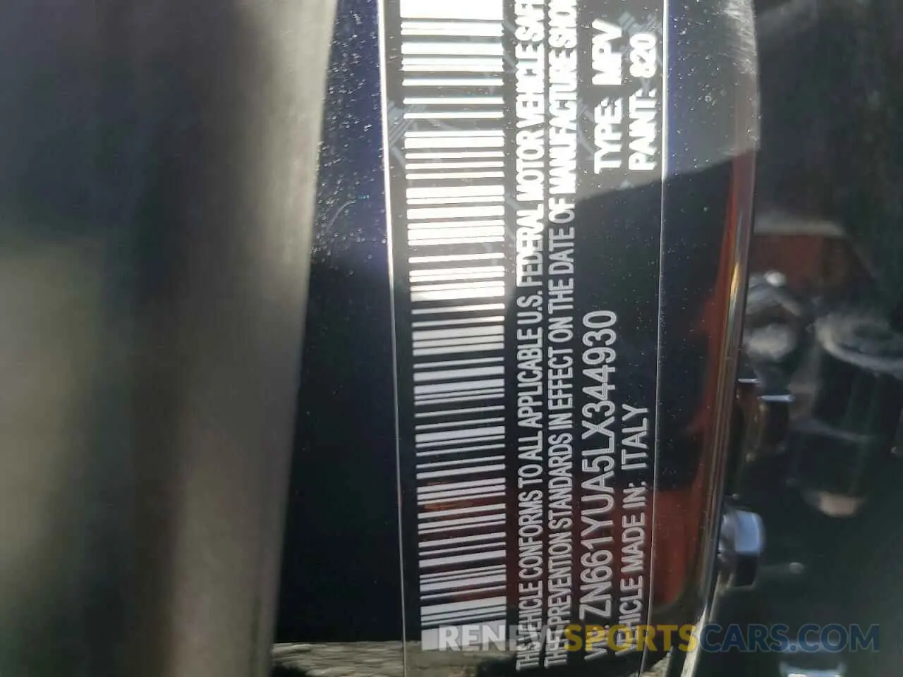 13 Photograph of a damaged car ZN661YUA5LX344930 MASERATI ALL MODELS 2020