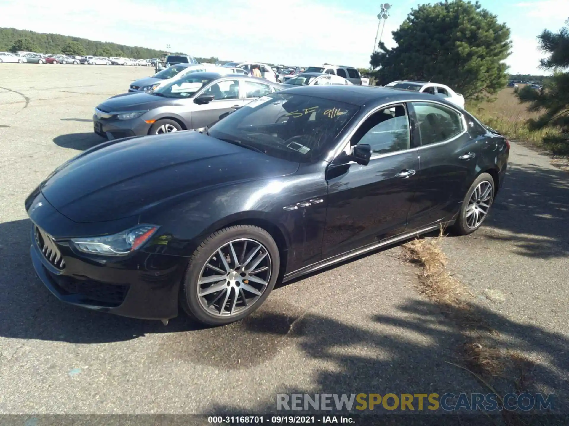 2 Photograph of a damaged car ZAM57YTA0K1339578 MASERATI GHIBLI 2019