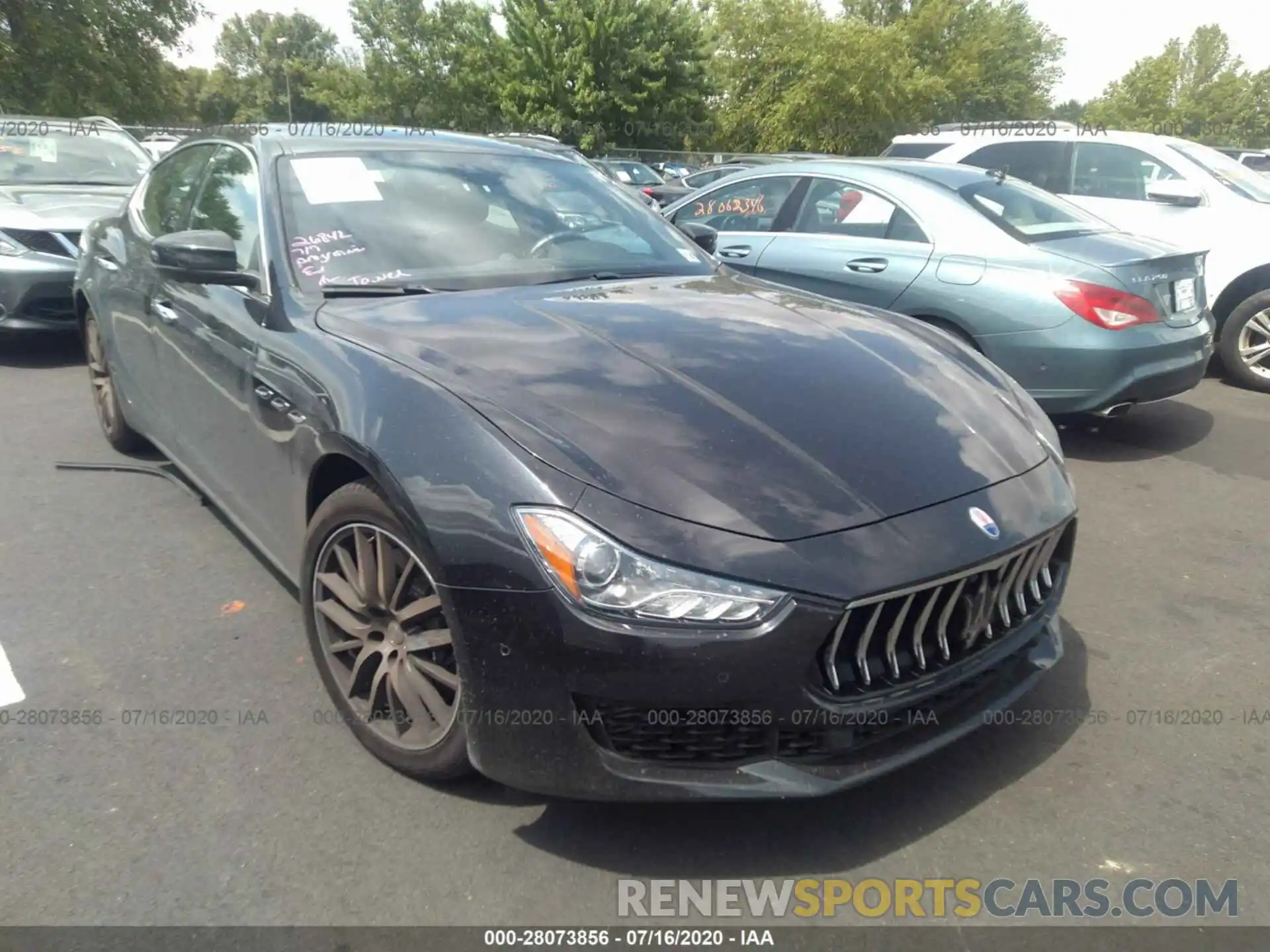 1 Photograph of a damaged car ZAM57YTA5K1339575 MASERATI GHIBLI 2019