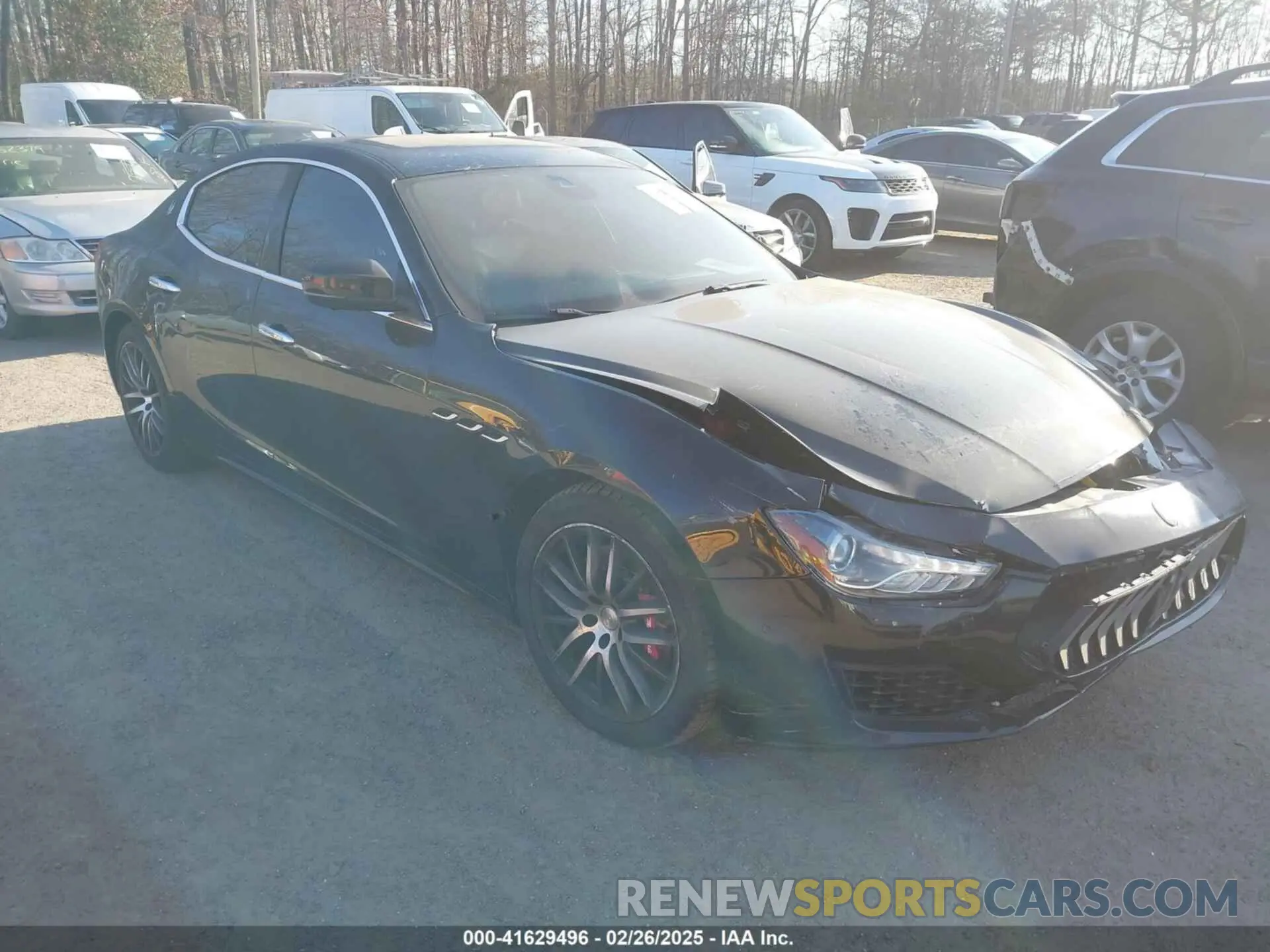 1 Photograph of a damaged car ZAM57YTA7K1334068 MASERATI GHIBLI 2019