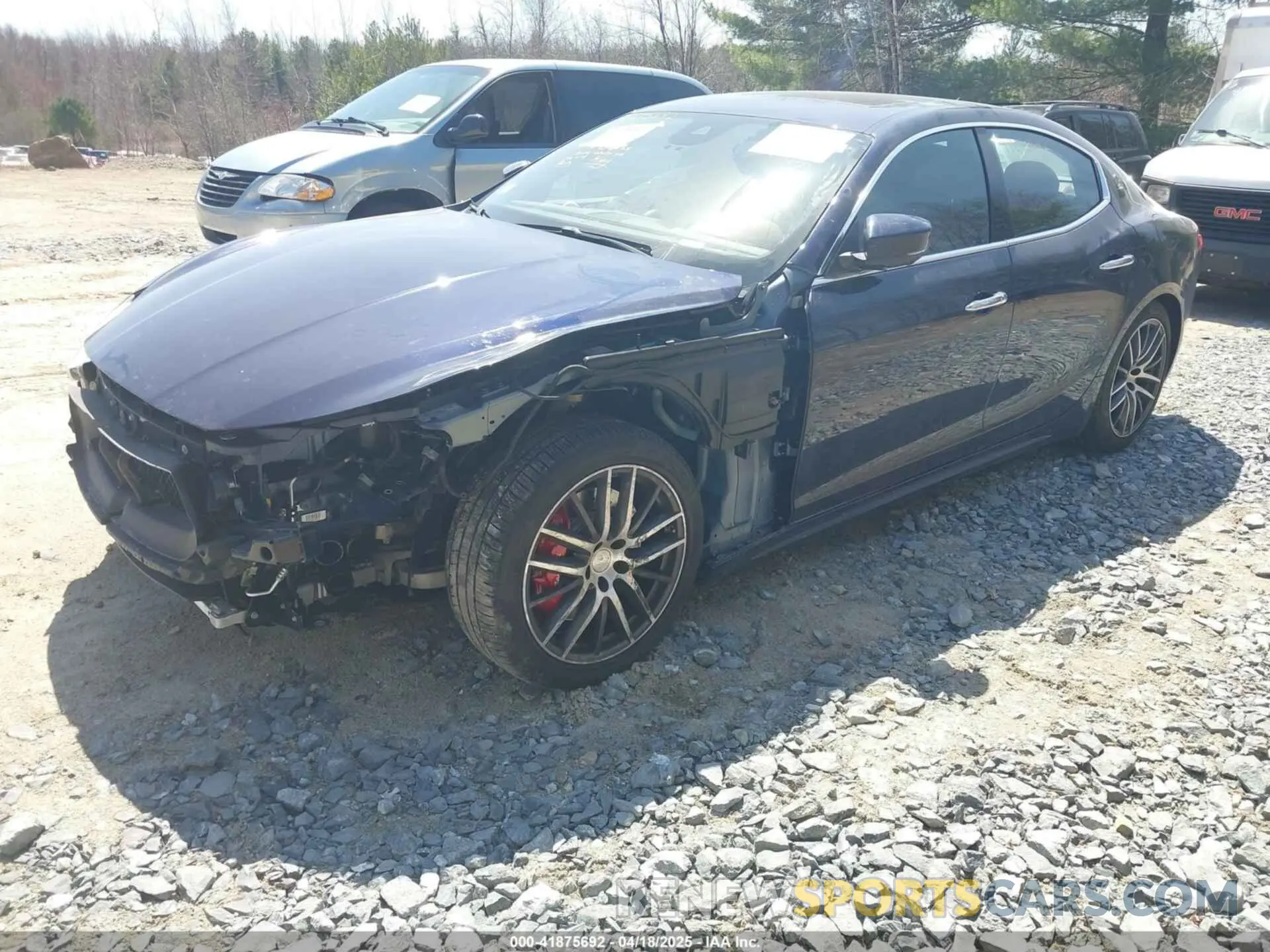 2 Photograph of a damaged car ZAM57YTLXK1338200 MASERATI GHIBLI 2019