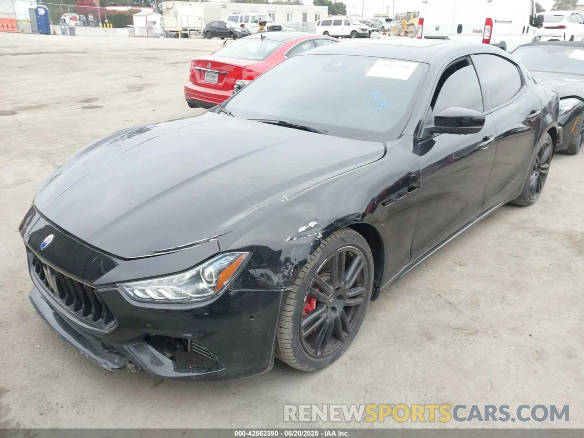 2 Photograph of a damaged car ZAM57YSA3M1365483 MASERATI GHIBLI 2021