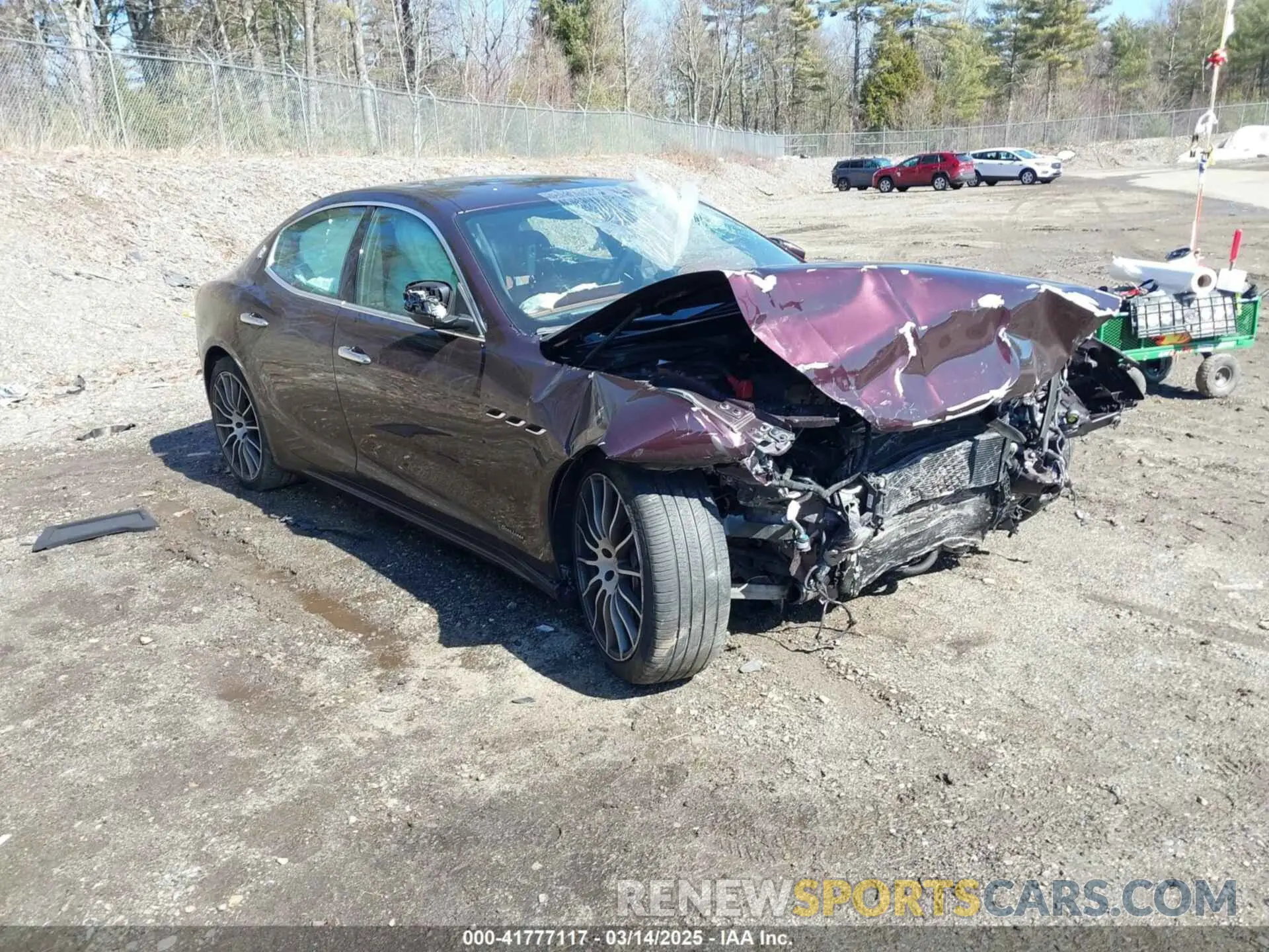 1 Photograph of a damaged car ZAM57YSL1M1362051 MASERATI GHIBLI 2021