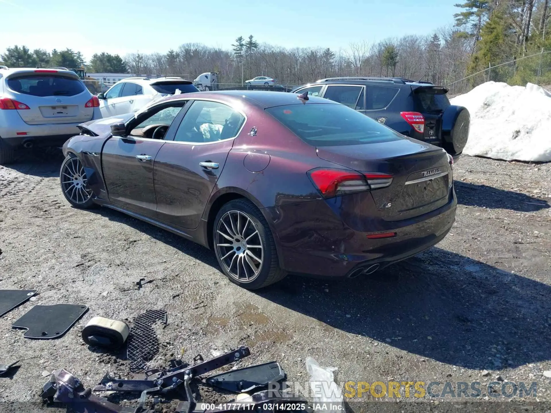 3 Photograph of a damaged car ZAM57YSL1M1362051 MASERATI GHIBLI 2021