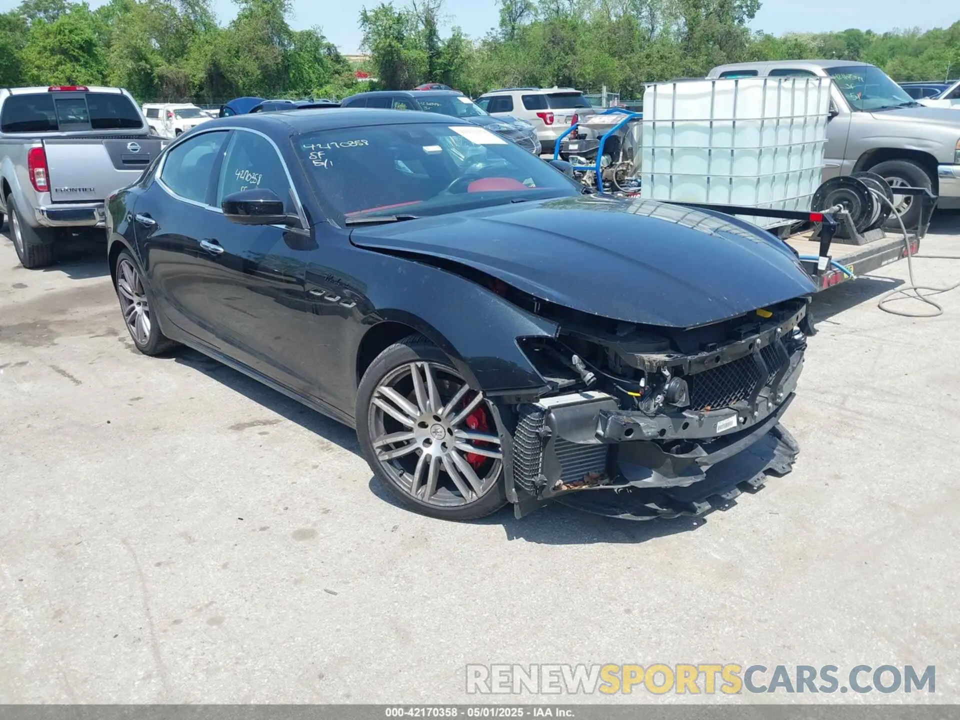 1 Photograph of a damaged car ZAM57YTM4NX394434 MASERATI GHIBLI 2022