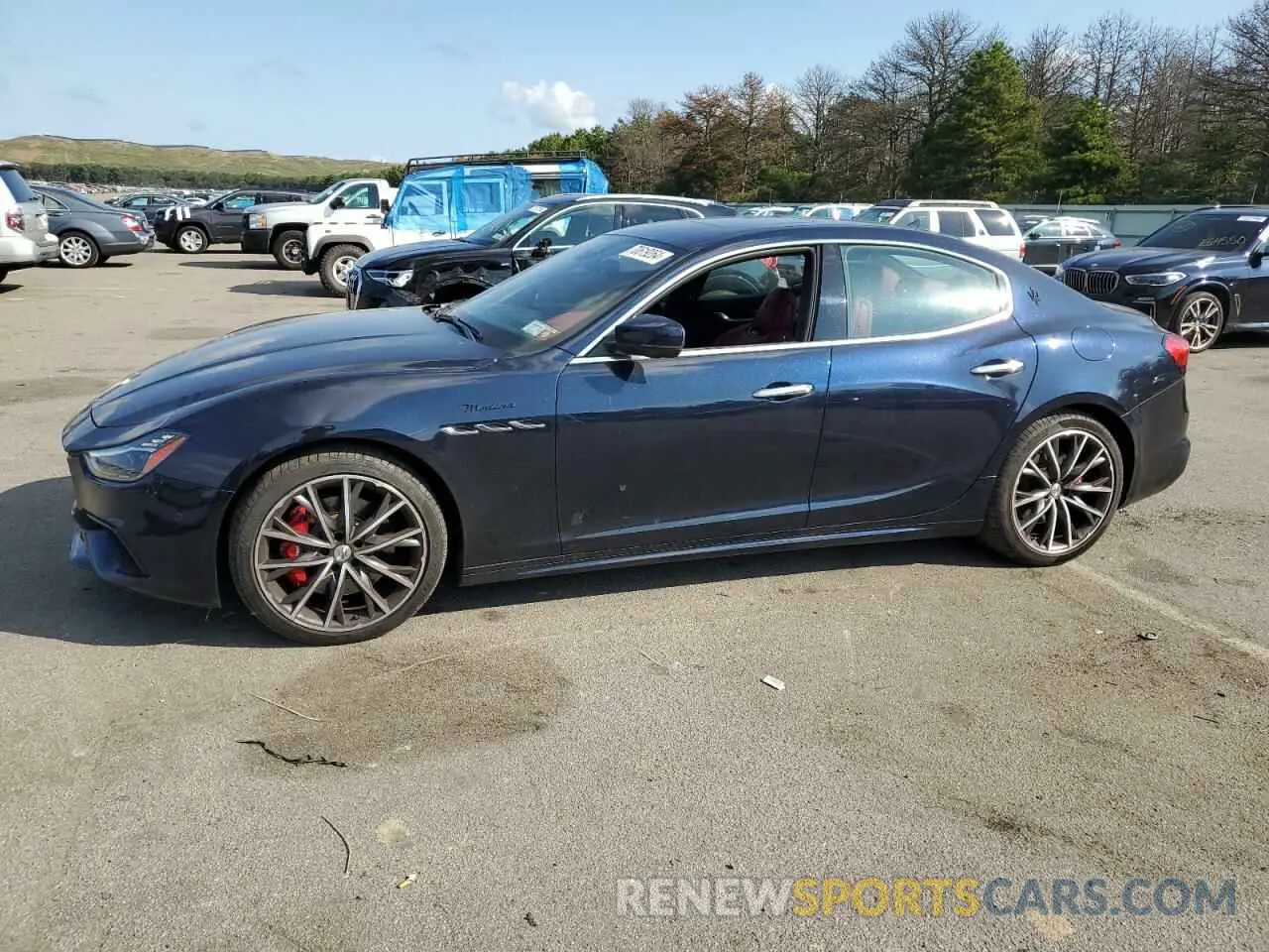 1 Photograph of a damaged car ZAM57YTM7N1388954 MASERATI GHIBLI MOD 2022
