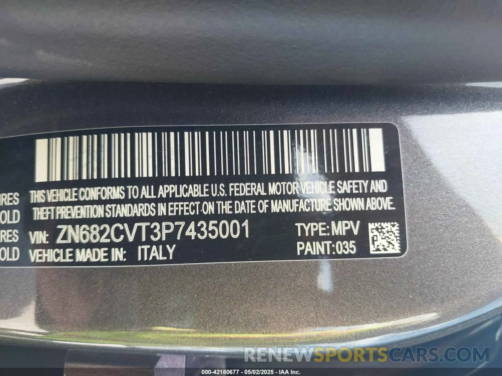 9 Photograph of a damaged car ZN682CVT3P7435001 MASERATI GRECALE 2023