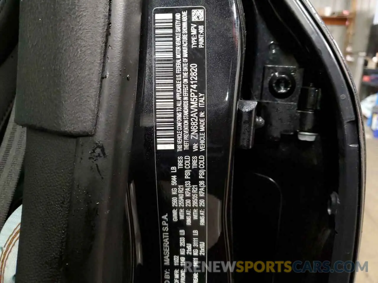 13 Photograph of a damaged car ZN682AVM5P7412820 MASERATI GRECALE MO 2023