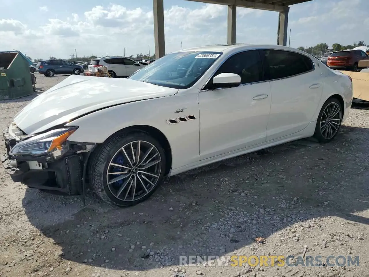 1 Photograph of a damaged car ZAM56XPA8N1391441 MASERATI QUATTROPOR 2022