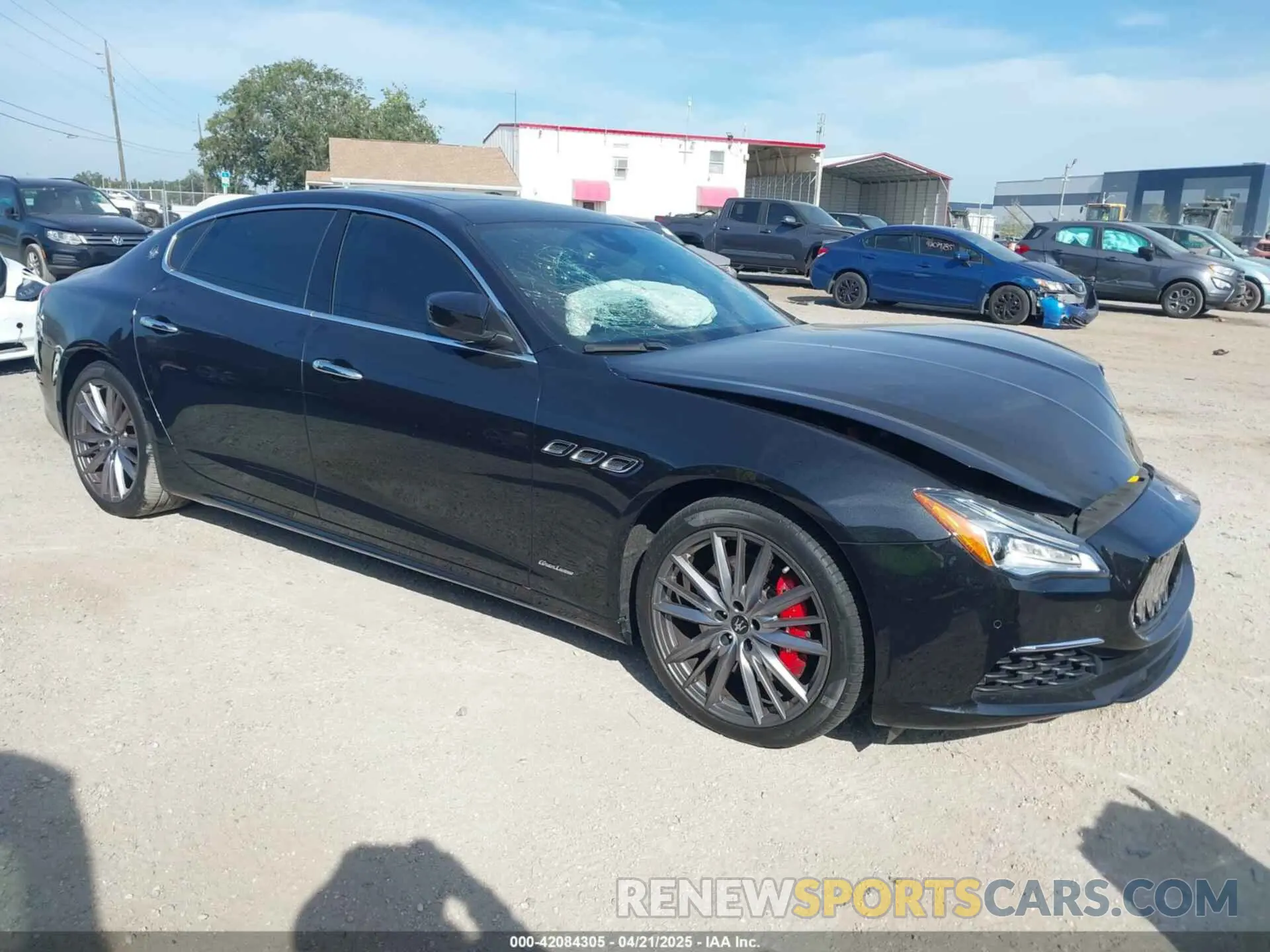 1 Photograph of a damaged car ZAM56YPL8M1373172 MASERATI QUATTROPORTE 2021